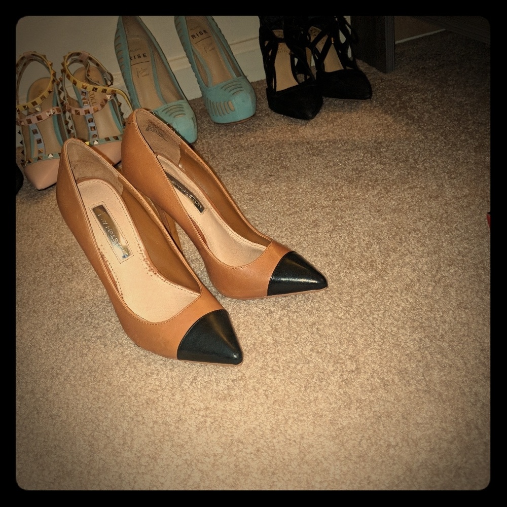 H by Halston cap toe heels
